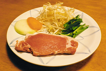  上州豚ソテー：¥930（群馬県産豚肉）